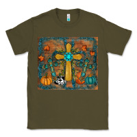 Army Green fall cross tumbler Classic Tee - RanaPortraitStore