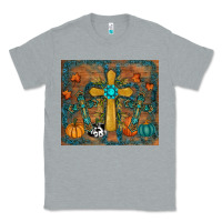Heather Grey fall cross tumbler Classic Tee - RanaPortraitStore