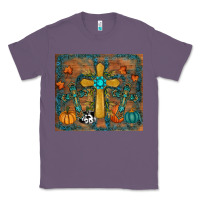 Lavender fall cross tumbler Classic Tee - RanaPortraitStore