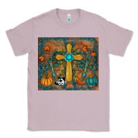 Lilac fall cross tumbler Classic Tee - RanaPortraitStore