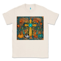 Natural fall cross tumbler Classic Tee - RanaPortraitStore