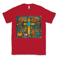 Red fall cross tumbler Classic Tee - RanaPortraitStore