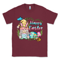 Burgundy happy easter bunny gnome Classic Tee - BarkalooDesign