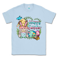 Dusty Blue happy easter bunny gnome Classic Tee - BarkalooDesign