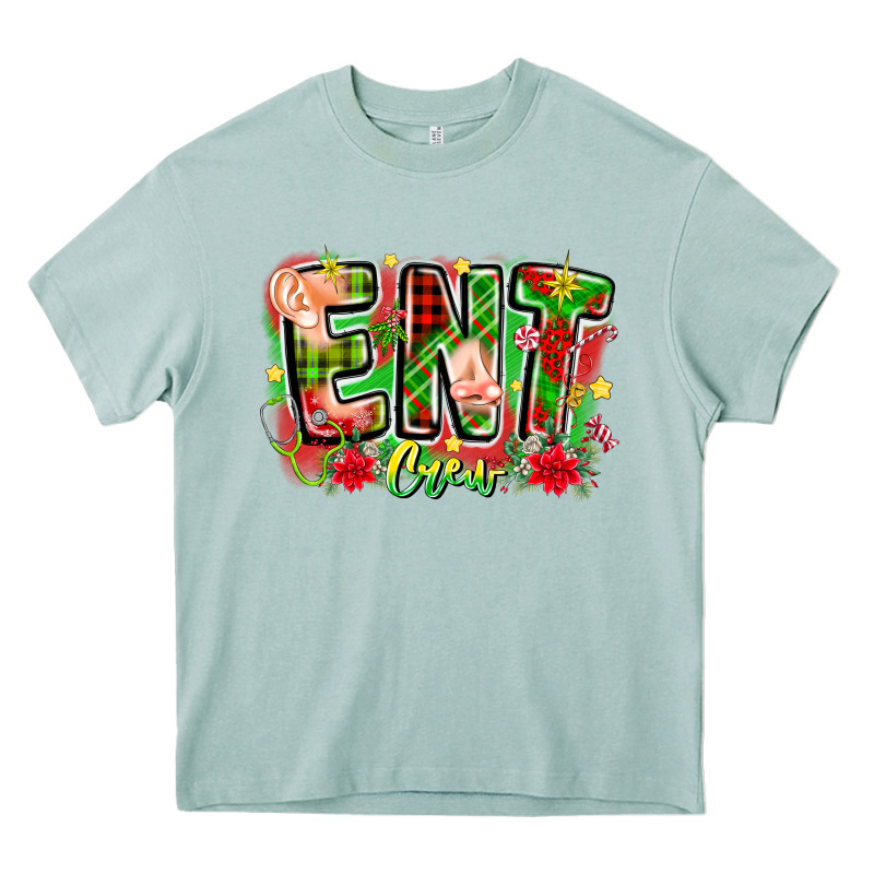 Ent Crew Christmas Heavy Core Tee by CowhideDigitalArt | Teevron