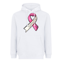 White breast cancer sport ribbons Heavyweight Hoodie - AdoDesignShop
