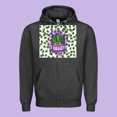 Keep One Rolled Weed Zipper Hoodie Designed By Cts Tumbler Store