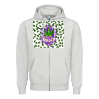 Dove Grey keep one rolled weed Zipper Hoodie - CTS Tumbler Store