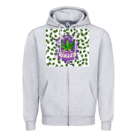 Heather Grey keep one rolled weed Zipper Hoodie - CTS Tumbler Store