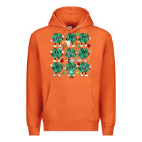 Carrot teacher st patrick day clovers Premium Hoodie - MaliasSmallBusiness