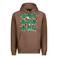 Chestnut teacher st patrick day clovers Premium Hoodie - MaliasSmallBusiness