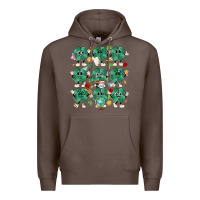 Coffee teacher st patrick day clovers Premium Hoodie - MaliasSmallBusiness