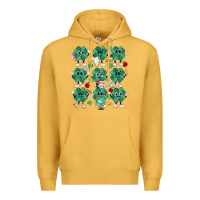 Mustard teacher st patrick day clovers Premium Hoodie - MaliasSmallBusiness