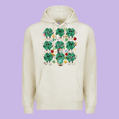 Teacher St Patrick Day Clovers Premium Hoodie Designed By Maliassmallbusiness