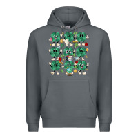 Rock teacher st patrick day clovers Premium Hoodie - MaliasSmallBusiness