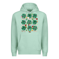 Seafoam teacher st patrick day clovers Premium Hoodie - MaliasSmallBusiness