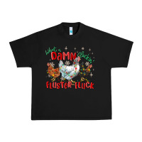 Black what a damn cluckin' fluster fluck chickens christ Urban Heavy Tee - MaliasSmallBusiness