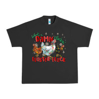 Pigment Black what a damn cluckin' fluster fluck chickens christ Urban Heavy Tee - MaliasSmallBusiness