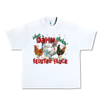 White what a damn cluckin' fluster fluck chickens christ Urban Heavy Tee - MaliasSmallBusiness