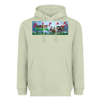 Matcha merry christmas with santa sleigh Heavyweight Hoodie - BundleAndBundleShop