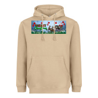 Mushroom merry christmas with santa sleigh Heavyweight Hoodie - BundleAndBundleShop