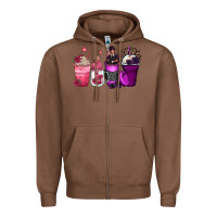 Chestnut wednesday and enid coffee cups Zipper Hoodie - Zillion Design Studio