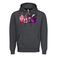 Smoke wednesday and enid coffee cups Zipper Hoodie - Zillion Design Studio