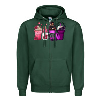 Sports Green wednesday and enid coffee cups Zipper Hoodie - Zillion Design Studio