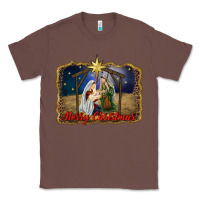 Chestnut merry christmas holy family Classic Tee - RanaPortraitStore