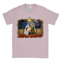 Lilac merry christmas holy family Classic Tee - RanaPortraitStore