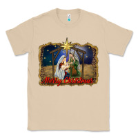 Mushroom merry christmas holy family Classic Tee - RanaPortraitStore