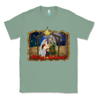 Sage merry christmas holy family Classic Tee - RanaPortraitStore
