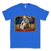 True Royal merry christmas holy family Classic Tee - RanaPortraitStore