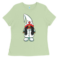 Matcha african american nurse gnome Ladies Tee - BarkalooDesign