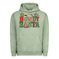 Pigment Oil Green howdy santa Urban Hoodie - MaliasSmallBusiness