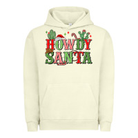 Pigment Pistachio howdy santa Urban Hoodie - MaliasSmallBusiness