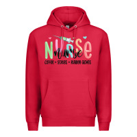 Cardinal coffee scrubs rubber gloves nurse Premium Hoodie - MaliasSmallBusiness