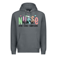 Rock coffee scrubs rubber gloves nurse Premium Hoodie - MaliasSmallBusiness