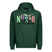 Sports Green coffee scrubs rubber gloves nurse Premium Hoodie - MaliasSmallBusiness
