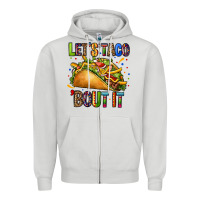 Dove Grey lets taco bout it Zipper Hoodie - CTS Tumbler Store