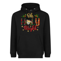 Black oh holy night Heavyweight Hoodie - BundleAndBundleShop