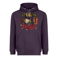Plum oh holy night Heavyweight Hoodie - BundleAndBundleShop