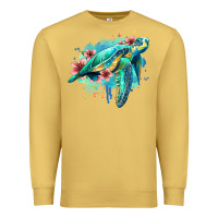 Antique Gold floral turtle Premium Sweatshirt - Jasminsmagicworld