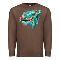 Chestnut floral turtle Premium Sweatshirt - Jasminsmagicworld