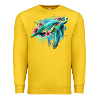 Lemon floral turtle Premium Sweatshirt - Jasminsmagicworld