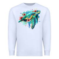 White floral turtle Premium Sweatshirt - Jasminsmagicworld