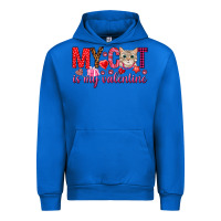 Cobalt my cat is my valentine Urban Hoodie - NancyCooperArtShop