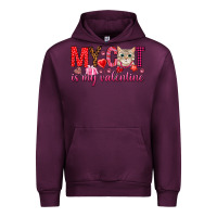 Mauve Wine my cat is my valentine Urban Hoodie - NancyCooperArtShop