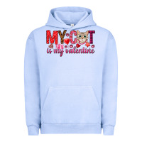Pigment Grape Ice my cat is my valentine Urban Hoodie - NancyCooperArtShop