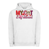 Pigment Lunar Rock my cat is my valentine Urban Hoodie - NancyCooperArtShop